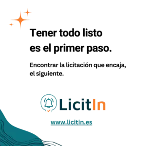 ¿Qué necesita una nueva empresa para licitar?” – LicitIn (InferIA), con logo y dirección web en estilo visual de marca.