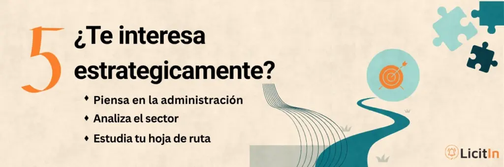 Visual del paso 5 de la guía creada por LicitIn e InferIA: ¿Te interesa estratégicamente?